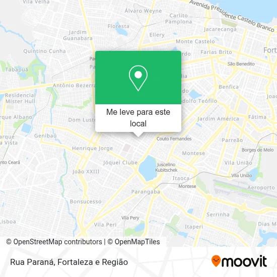 Rua Paraná mapa