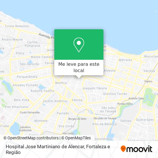 Hospital Jose Martiniano de Alencar mapa