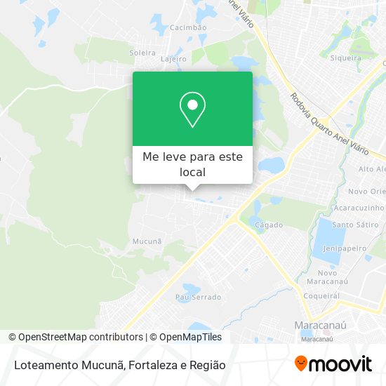 Loteamento Mucunã mapa