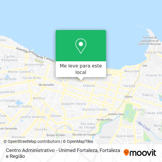 Centro Administrativo - Unimed Fortaleza mapa