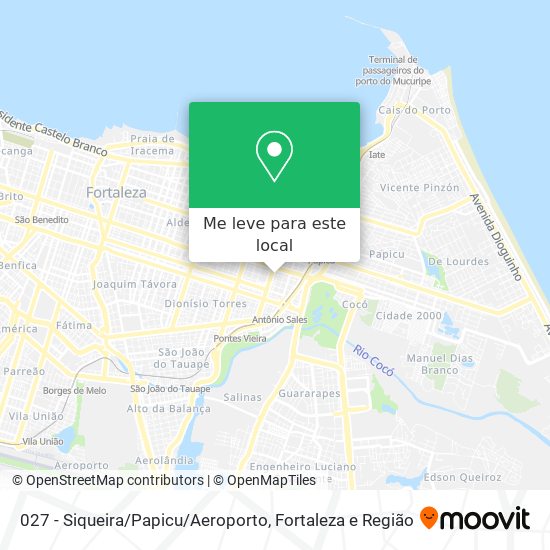 027 - Siqueira / Papicu / Aeroporto mapa