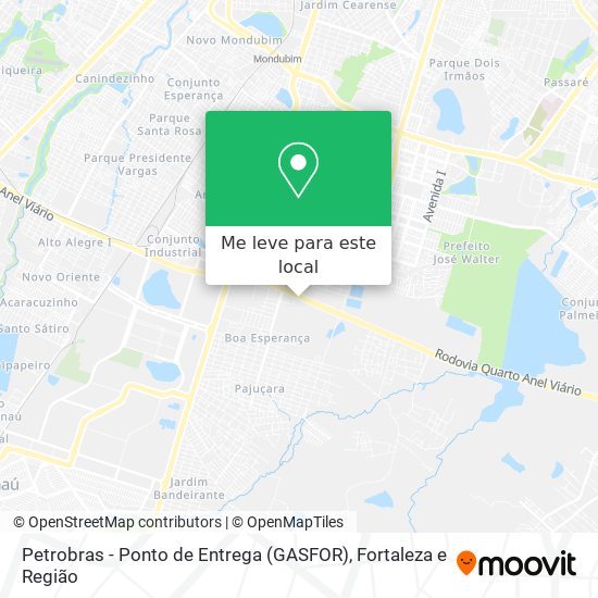Petrobras - Ponto de Entrega (GASFOR) mapa