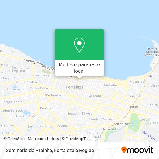 Seminário da Prainha mapa