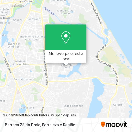 Barraca Zé da Praia mapa