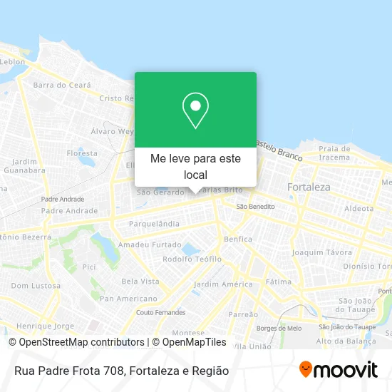 Rua Padre Frota 708 mapa