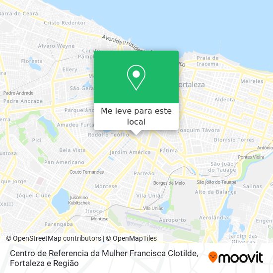 Centro de Referencia da Mulher Francisca Clotilde mapa
