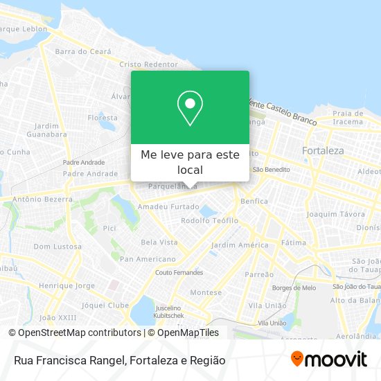 Rua Francisca Rangel mapa