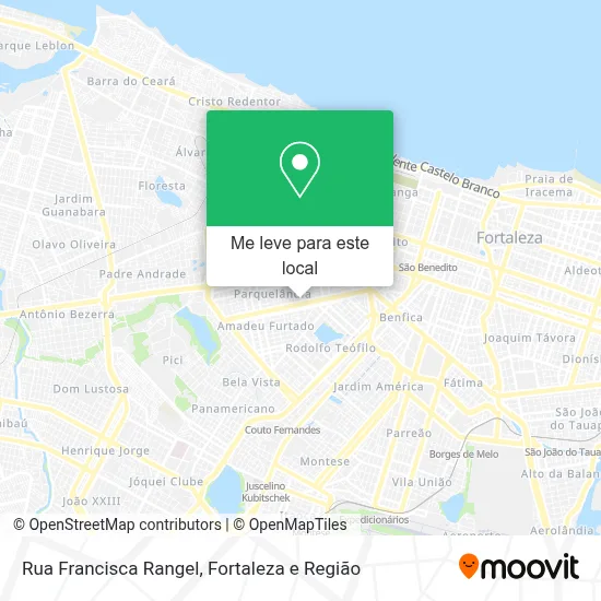 Rua Francisca Rangel mapa