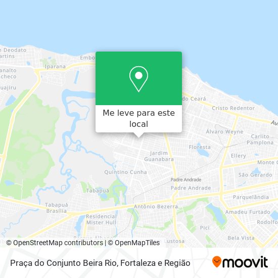 Praça do Conjunto Beira Rio mapa