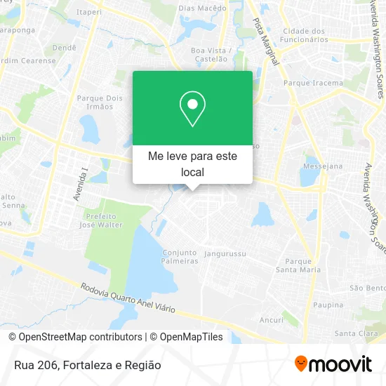 Rua 206 mapa