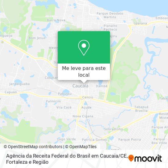 Agência da Receita Federal do Brasil em Caucaia / CE mapa