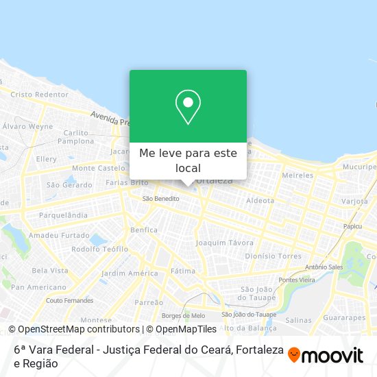 6ª Vara Federal - Justiça Federal do Ceará mapa