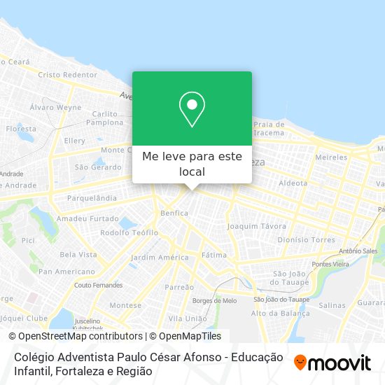 Colégio Adventista Paulo César Afonso - Educação Infantil mapa