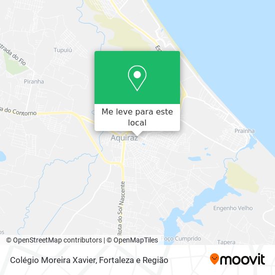 Colégio Moreira Xavier mapa