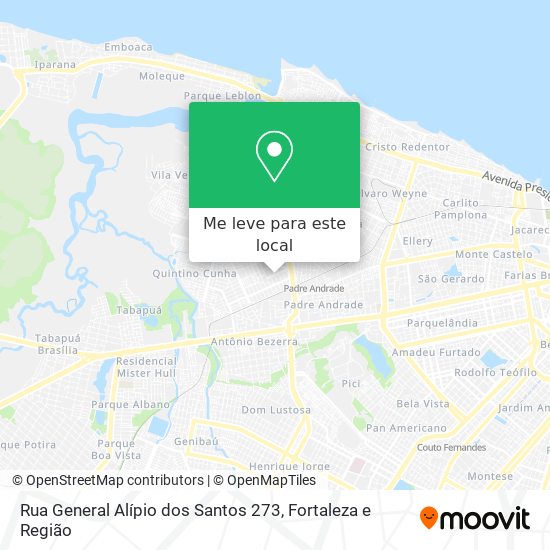 Rua General Alípio dos Santos 273 mapa