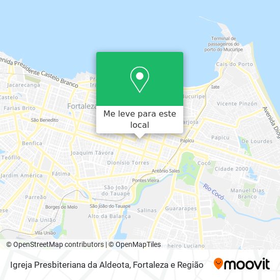 Igreja Presbiteriana da Aldeota mapa
