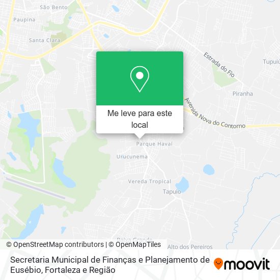 Secretaria Municipal de Finanças e Planejamento de Eusébio mapa