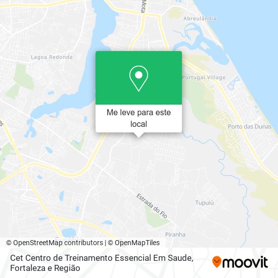Cet Centro de Treinamento Essencial Em Saude mapa