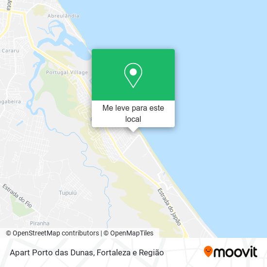 Apart Porto das Dunas mapa