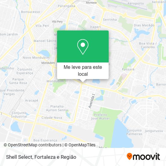 Shell Select mapa