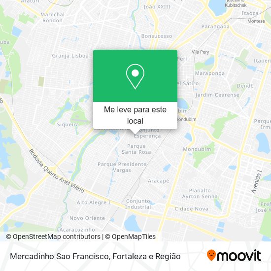 Mercadinho Sao Francisco mapa