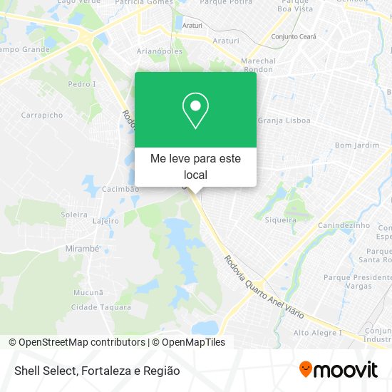 Shell Select mapa