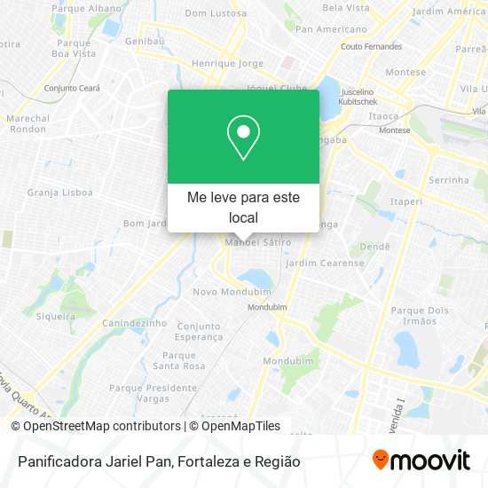 Panificadora Jariel Pan mapa