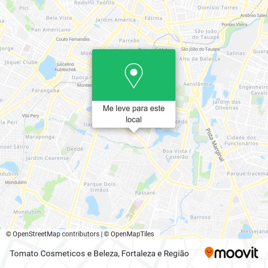 Tomato Cosmeticos e Beleza mapa