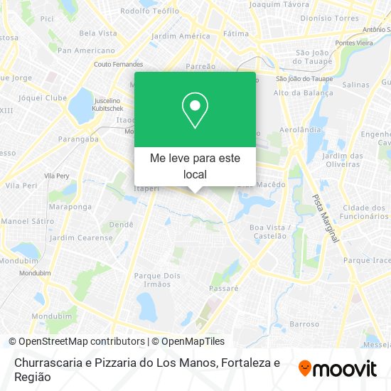 Churrascaria e Pizzaria do Los Manos mapa