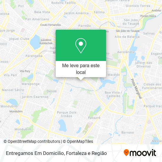 Entregamos Em Domicilio mapa