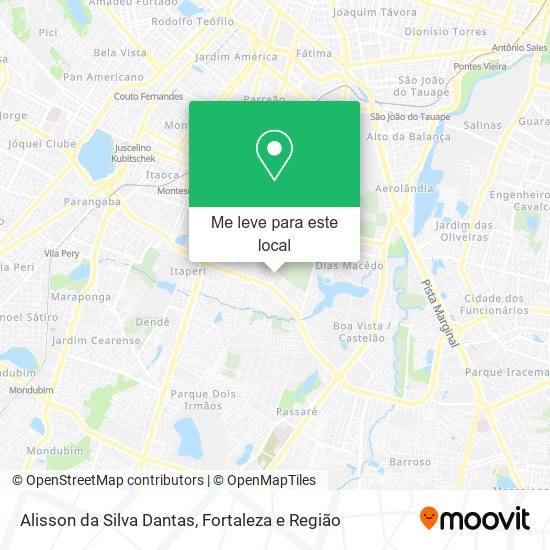 Alisson da Silva Dantas mapa