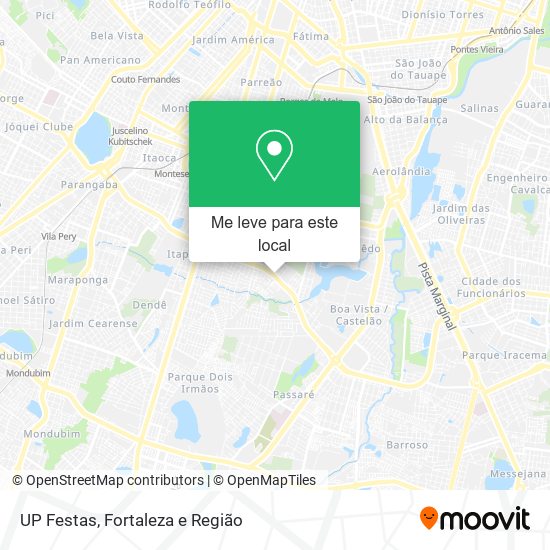 UP Festas mapa