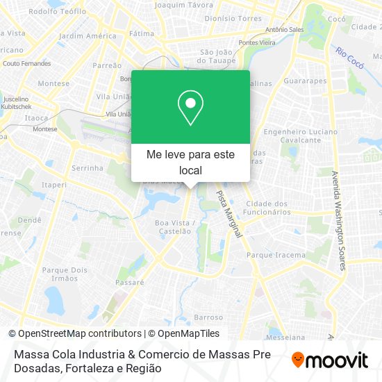 Massa Cola Industria & Comercio de Massas Pre Dosadas mapa