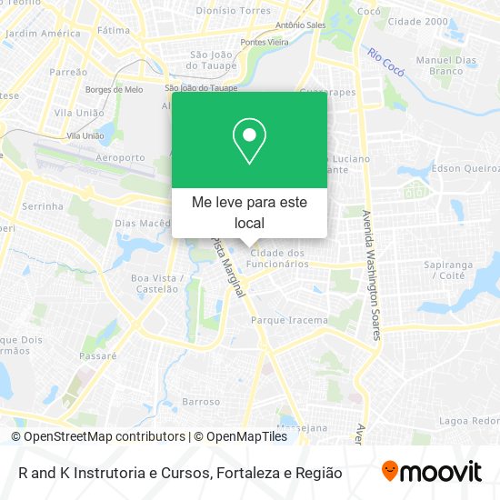R and K Instrutoria e Cursos mapa