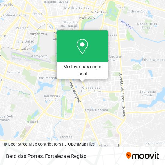 Beto das Portas mapa