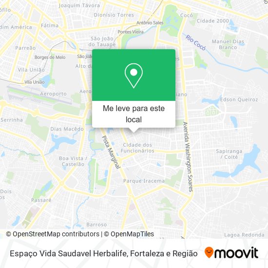 Espaço Vida Saudavel Herbalife mapa