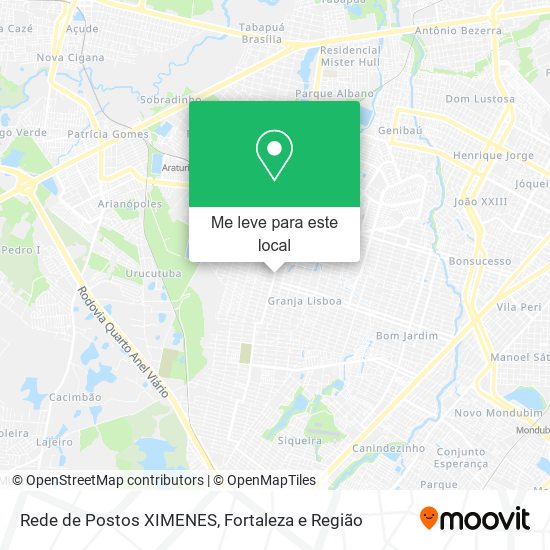 Rede de Postos XIMENES mapa