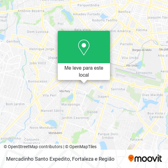 Mercadinho Santo Expedito mapa