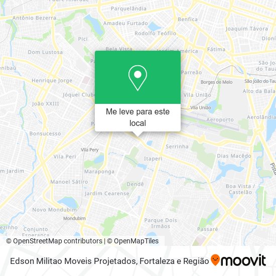 Edson Militao Moveis Projetados mapa