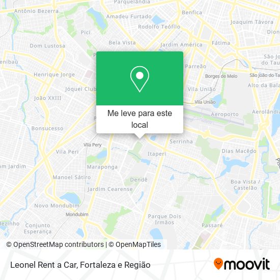Leonel Rent a Car mapa