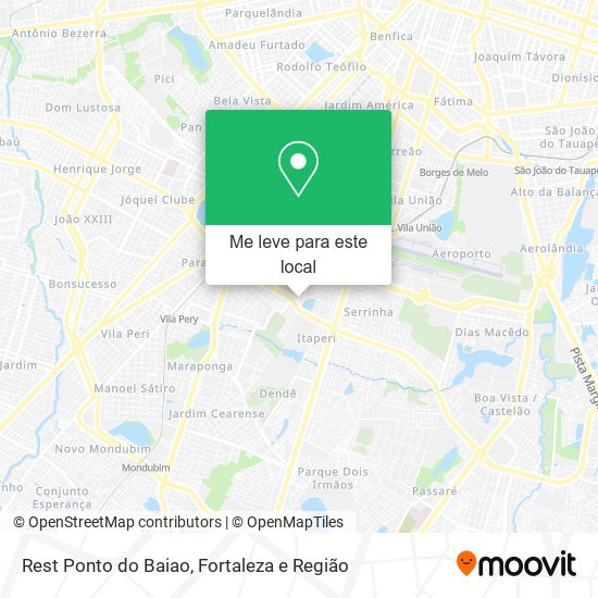 Rest Ponto do Baiao mapa