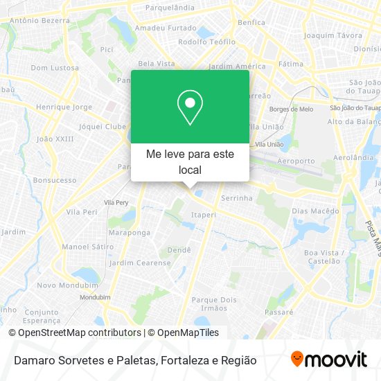 Damaro Sorvetes e Paletas mapa