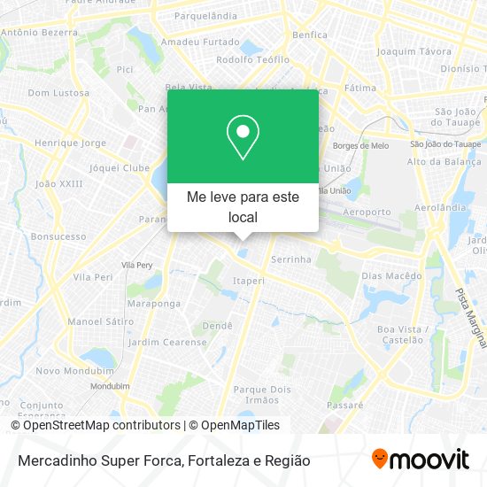 Mercadinho Super Forca mapa