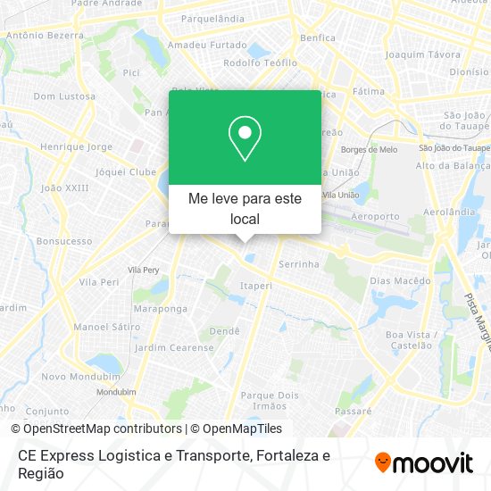 CE Express Logistica e Transporte mapa