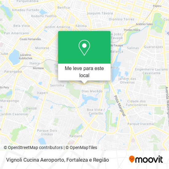 Vignoli Cucina Aeroporto mapa