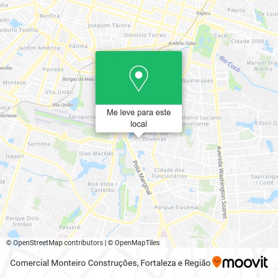 Comercial Monteiro Construções mapa