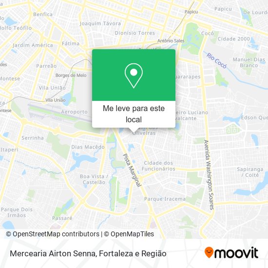 Mercearia Airton Senna mapa