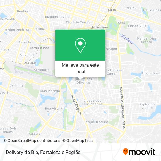 Delivery da Bia mapa