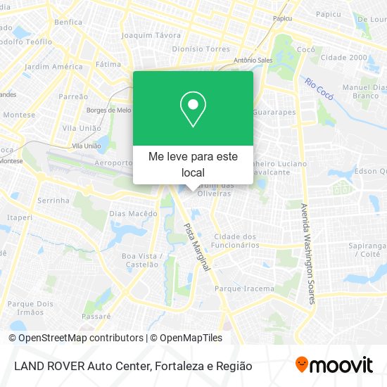 LAND ROVER Auto Center mapa