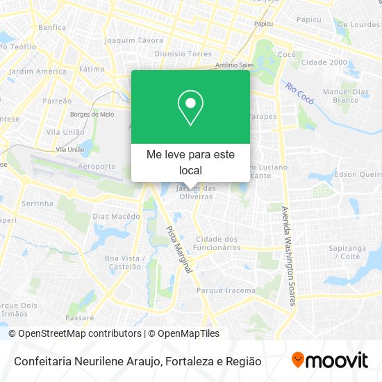 Confeitaria Neurilene Araujo mapa
